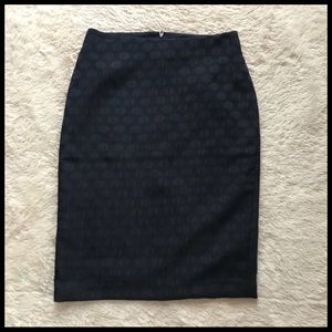 Banana Republic Dotted Pencil Skirt